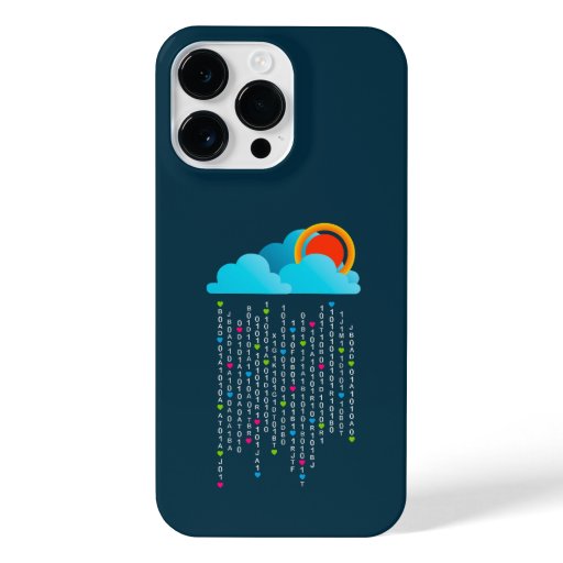 Love Raining From the Clouds In Blue Edition iPhone 14 Pro Max Case