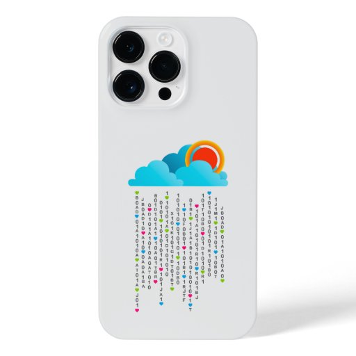 Love Raining From the Clouds White Edition iPhone 14 Pro Max Case