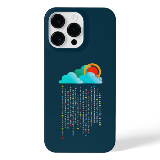 Love Raining From the Clouds White Electro Edition iPhone 14 Pro Max Case