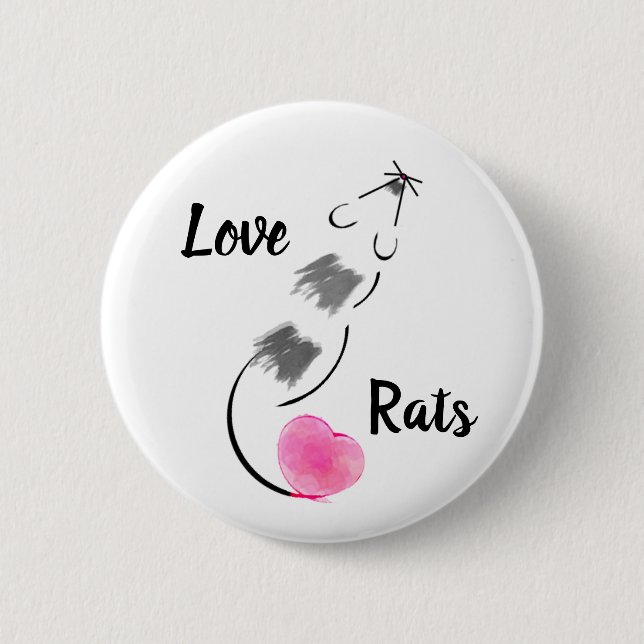 Love Rats - Shaded Button (Front)