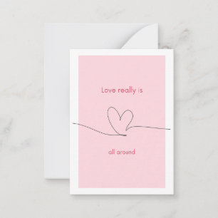Love really is all around note card