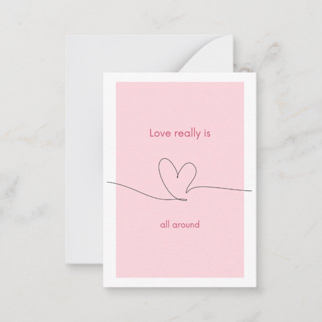 Love really is all around note card (Front)