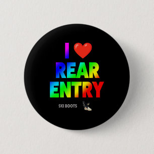 Love rear entry ski boots funny skier subtle retro button