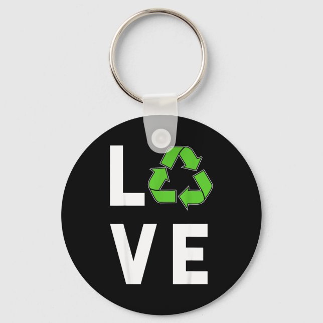 Love Recycling  Keychain (Front)