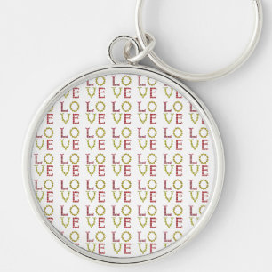 Love, Red and Yellow Keychain