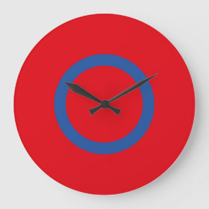 LOVE RED BLUE SPECIAL USA/EEUU by Masanser Large Clock