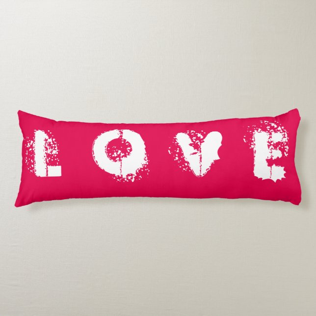 LOVE Red Body Pillow (Front)