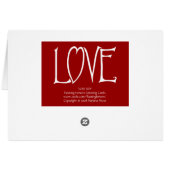 LOVE Red Card (Back Horizontal)