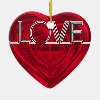 Love, red heart beat, EKG wave vector decoration