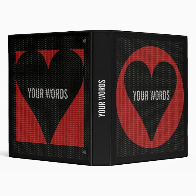 Love Red Heart Binder (Background)