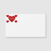 Love Red Heart Business Cards (Front)