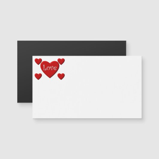 Love Red Heart Business Cards (Front/Back)