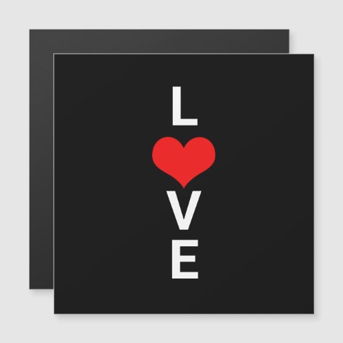 Love Red Heart Cute Valentines Day White Black