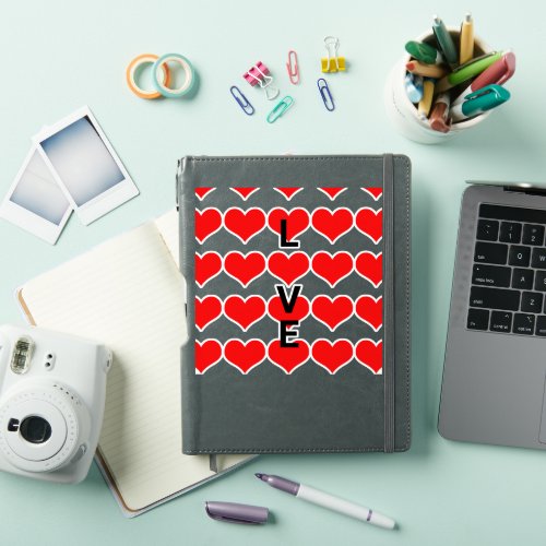 Love Red Heart Patterns Cute Valentines Day 2022 Sticker