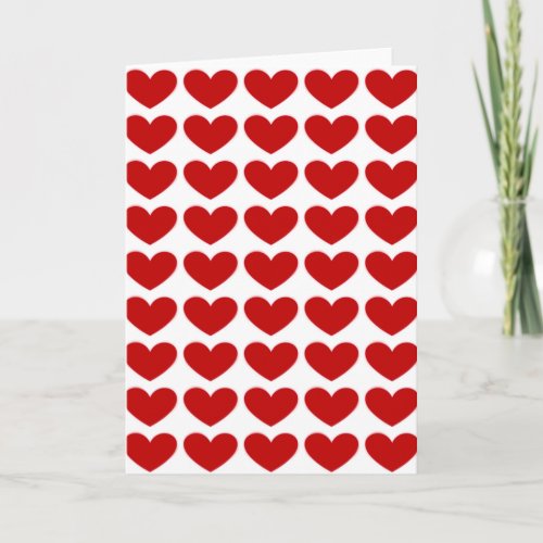 Love Red Hearts Greeting Cards