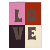 LOVE Red Pink Eggplant Ivory (Front)