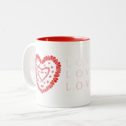 LOVE Red Two_Tone Mug