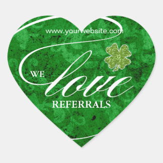Love Referrals Sticker Jewelry Lucky Clover