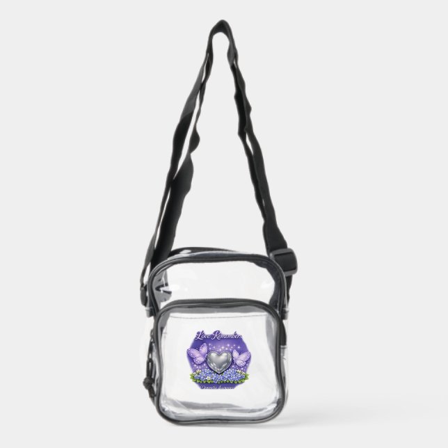 Love Remembers Clear Crossbody Bag (Front)