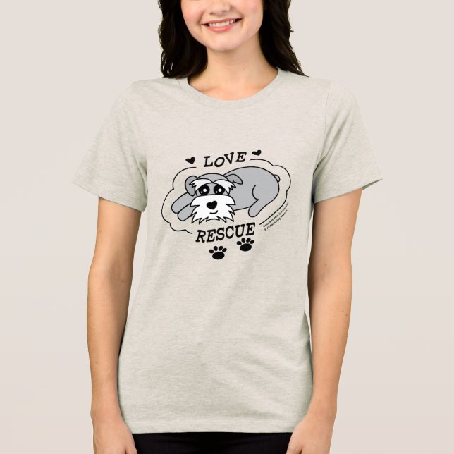 Love Rescue - Light (Women) Tri-Blend Shirt (Front)