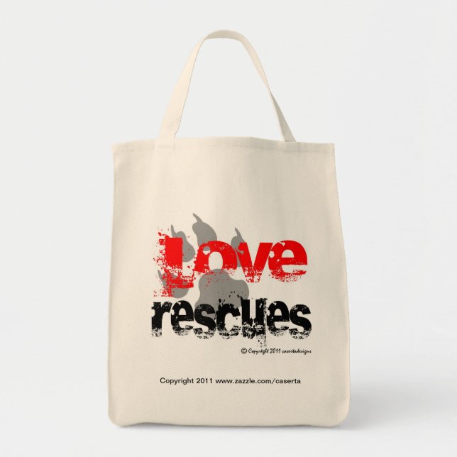 Love Rescues Tote Bag (Front)