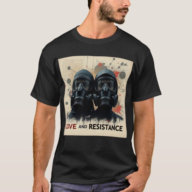 LOVE & RESISTANCE Modern Graphic 2 T-Shirt (Front)