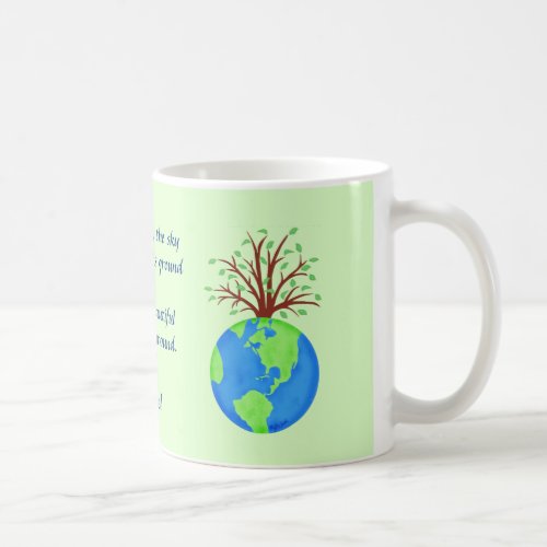 Love Respect Earth Poem and Art Name Personalized Coffee Mug