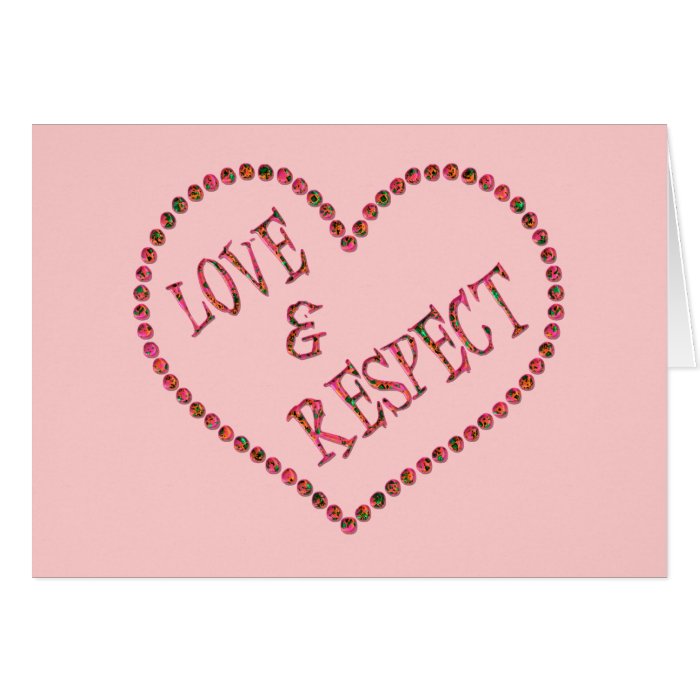 LOVE & RESPECT HEART CARD