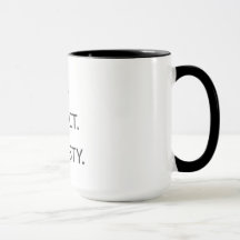 LOVE. RESPECT. HONESTY. Mug with Heart