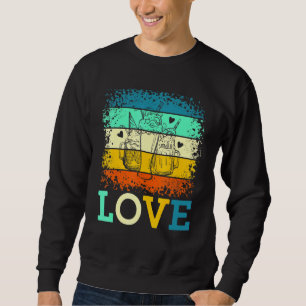 Love Retro Milkshake Chocolate Dessert Sweet Tooth Sweatshirt