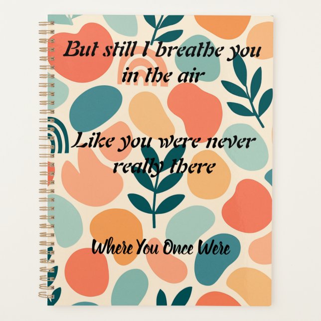 Love Rewritten by the Stars, Chosen, video version Planner (Front)