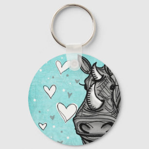 love rhino keychain