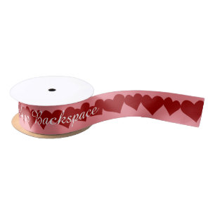 Love Ribbon Paper Valentine's Customized Ribbon