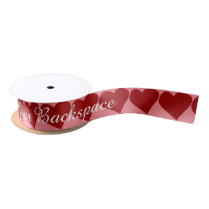 Love Ribbon Paper Valentine's Customized Ribbon