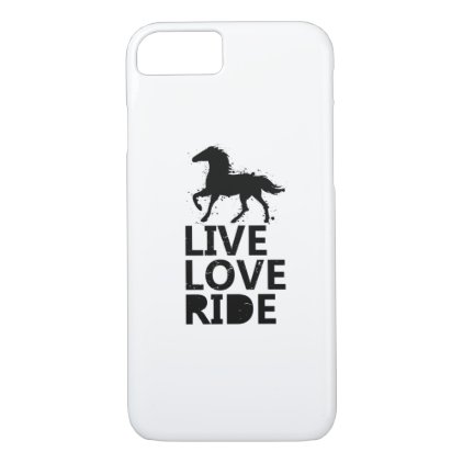 Love Ride Horse Lovers Gifts Riding iPhone 8/7 Case
