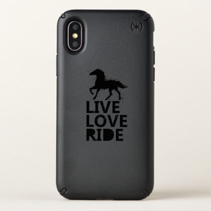 Love Ride Horse Lovers Gifts Riding Speck iPhone X Case
