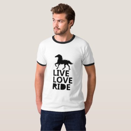 Love Ride Horse Lovers Gifts Riding T-Shirt