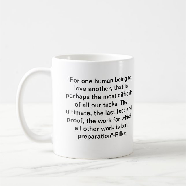 Love&Rilke Coffee Mug (Left)