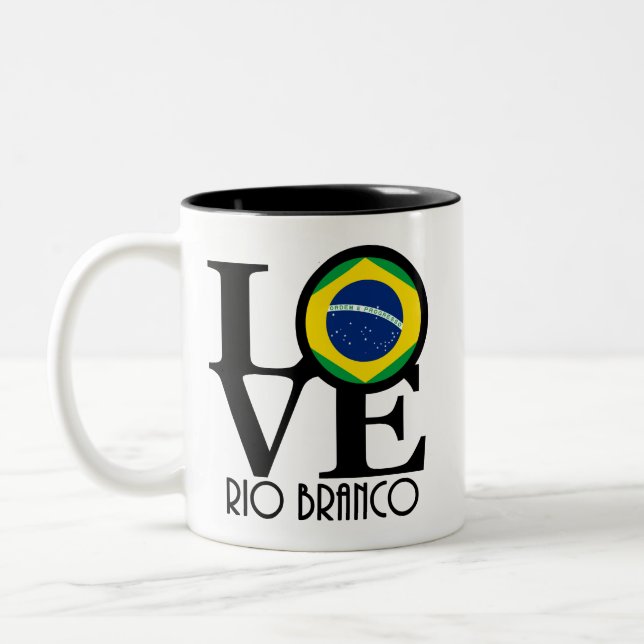 LOVE Rio Branco 11oz Two-Tone Coffee Mug (Left)
