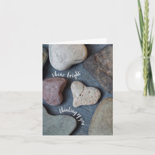 Love Rocks Shine Bright Thinking of You Card (Front)