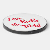 "Love Rocks The World" Phrase Wireless Charger (Front 2)