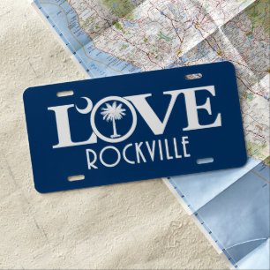 LOVE Rockville License Plate