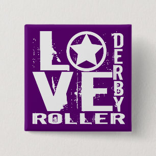 LOVE Roller Derby Button