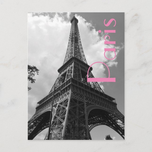 Love & Romance City of Paris Eiffel Tower France Postcard (Front)