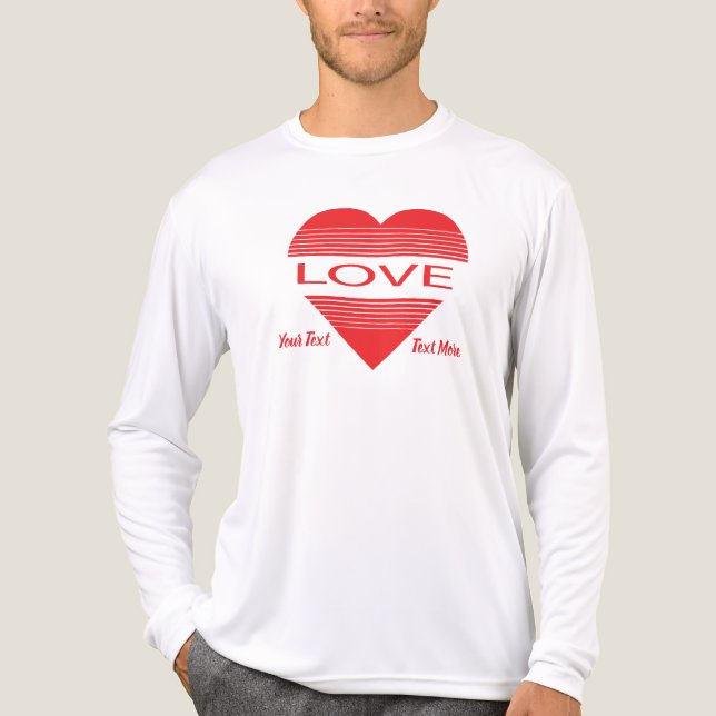 Love & Romance Concept Design with Heart Elements Tri-Blend Shirt (Front)