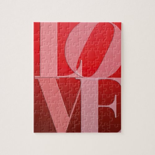 Love Romance Red Pink Jigsaw Puzzle