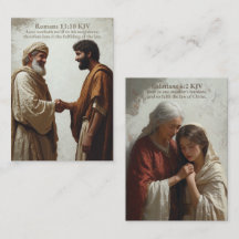 Love - Romans 13:10 and Galatians 6:2 KJV Card