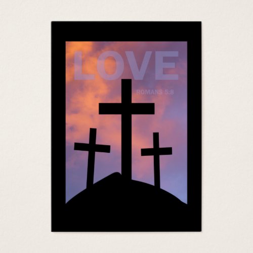 LOVE â€“ Romans 5:8 Tract Cards / Business Card