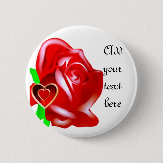 Love-Rose & Heart_ Button (Front)