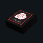 Love Rose Jewelry Box<br><div class="desc">Say I love you with this pretty rose jewelry box. Use this wooden box to store jewelry,  keepsakes,  a wedding ring,  etc... The design is from original artwork.</div>